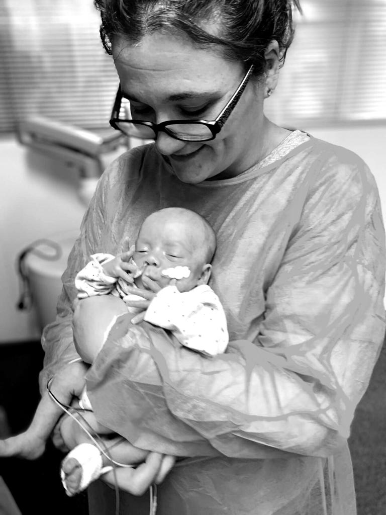 Judith Grau, mare d'un nadó prematur