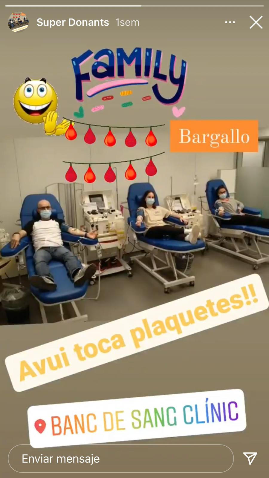 Donant de sang Joan Carles Bargalló